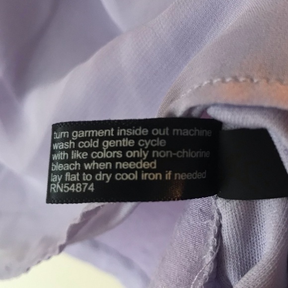 2/$18: Lt Purple/Lilac V-Neck Dressy Tank - Picture 5 of 6